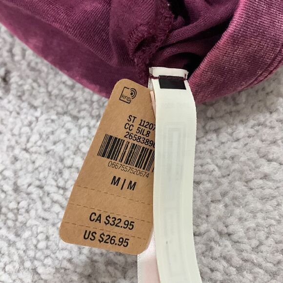 PINK VS Sports Bra, M, Mulberry Heather Plum, NWT - Picture 2 of 2